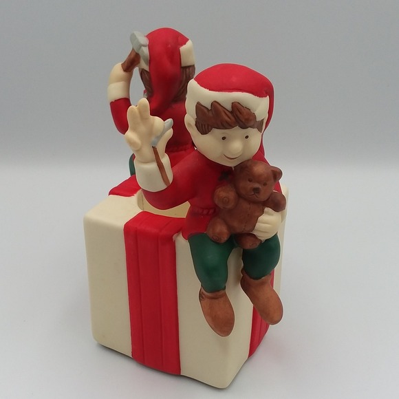 Partylite Santa's Elves Votive Holder Christmas Decor Holiday Gift Retired - Picture 2 of 11